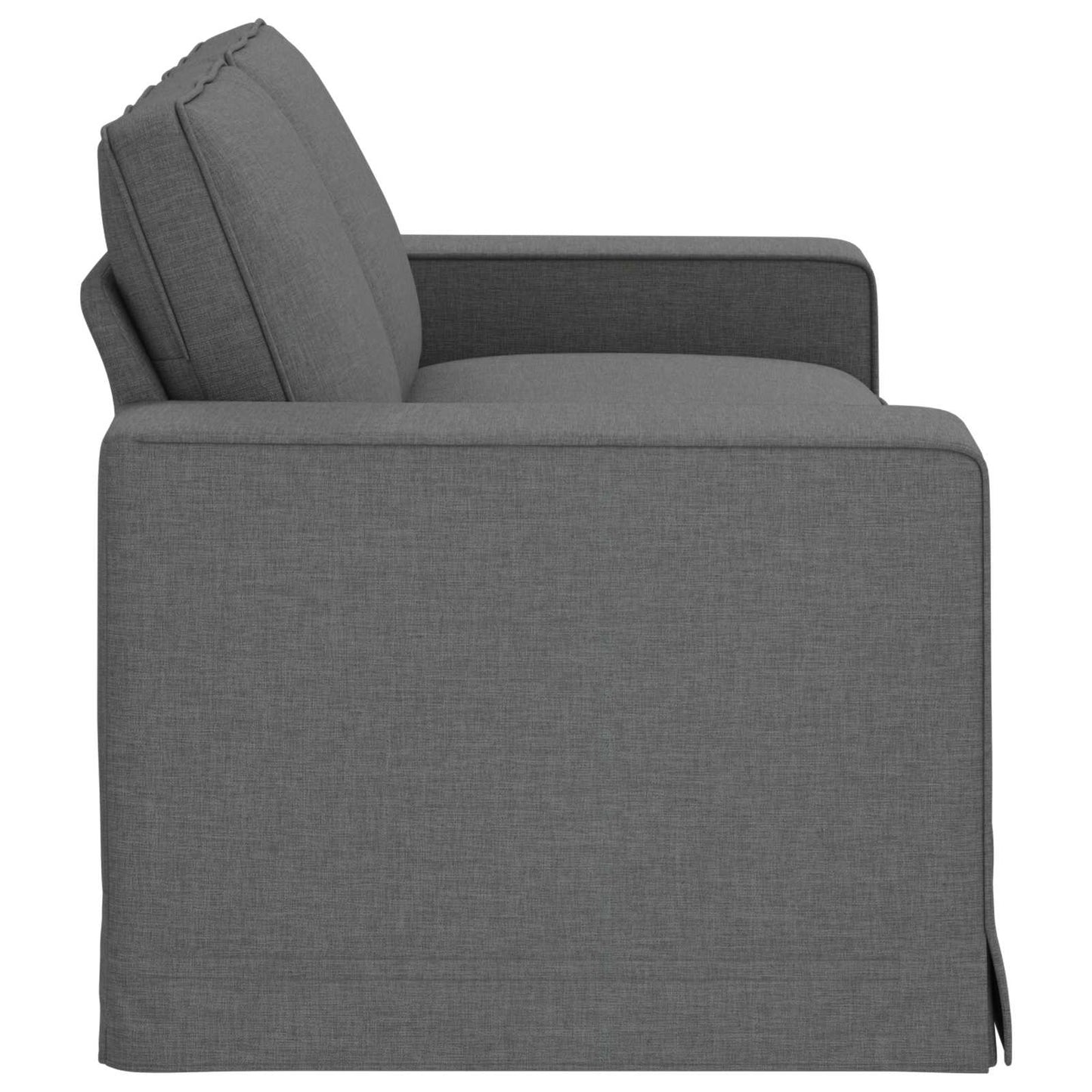 Sofa Dunkelgrau 182 x 80 x 82 cm Stoff