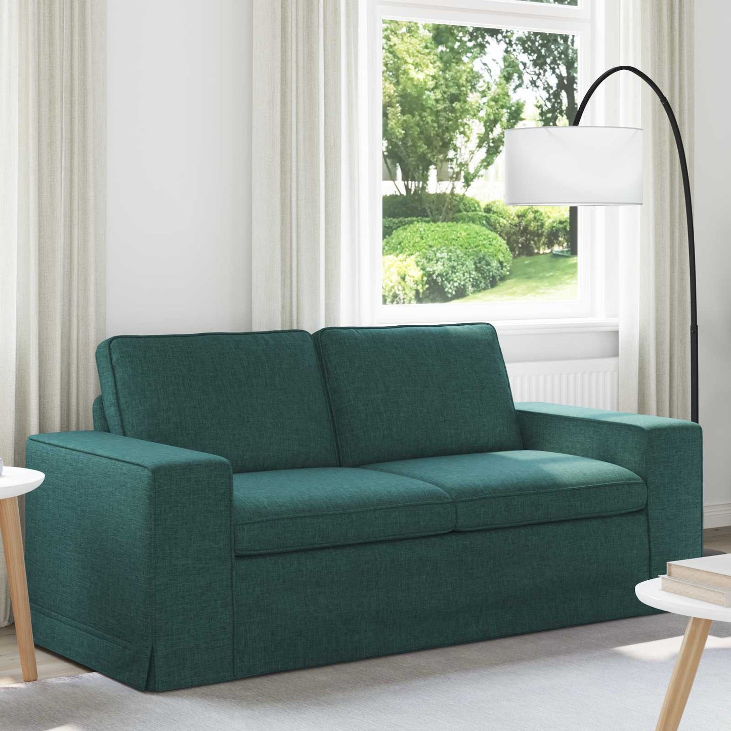 vidaXL Sofa Dunkelgrün 182 x 80 x 82 cm Stoff