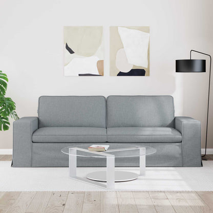 vidaXL Sofa Hellgrau 222 x 80 x 82 cm Stoff