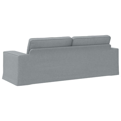 vidaXL Sofa Hellgrau 222 x 80 x 82 cm Stoff