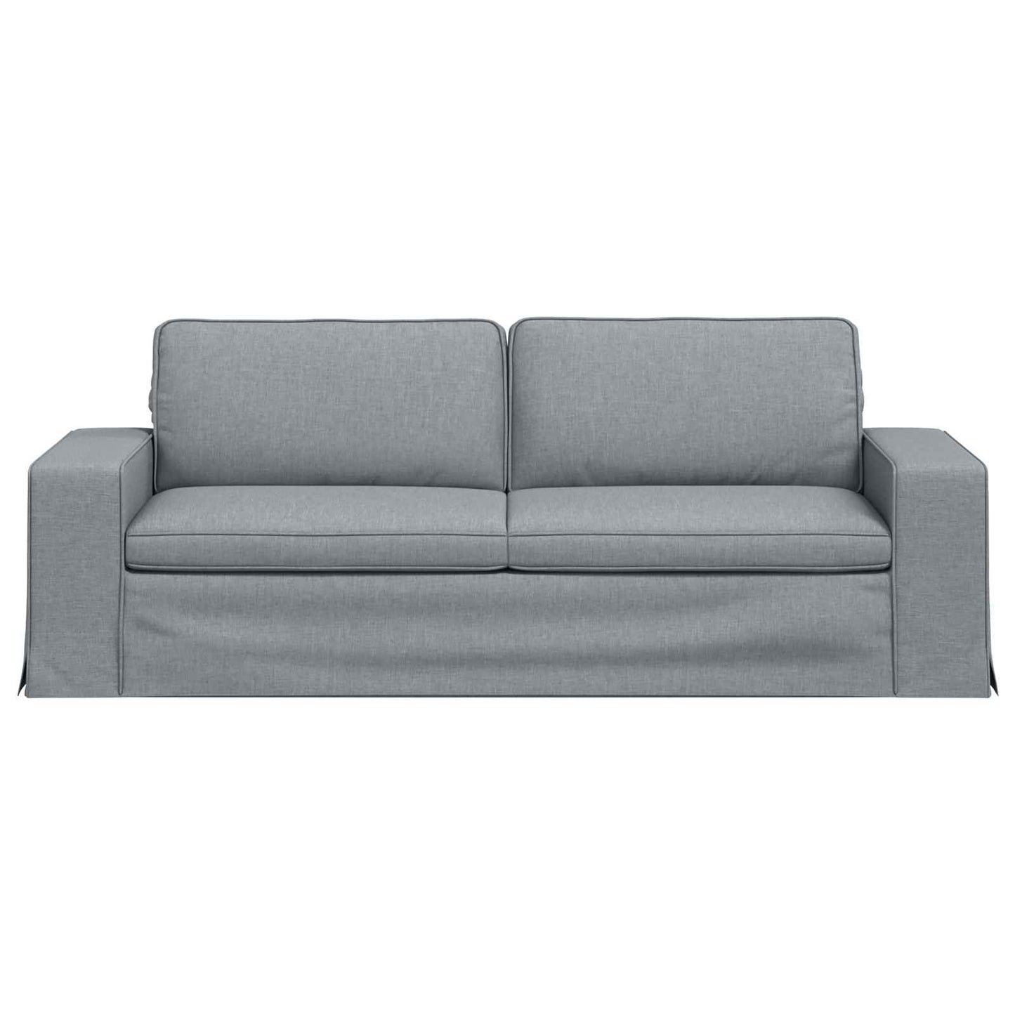 vidaXL Sofa Hellgrau 222 x 80 x 82 cm Stoff