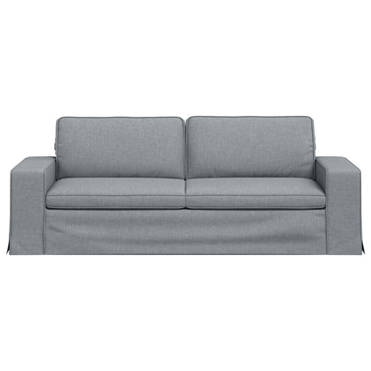 vidaXL Sofa Hellgrau 222 x 80 x 82 cm Stoff