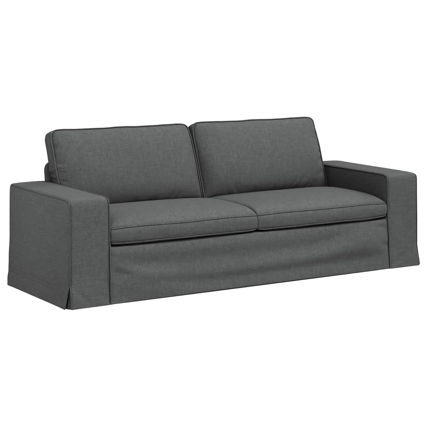 vidaXL Sofa Dunkelgrau 222 x 80 x 82 cm Stoff