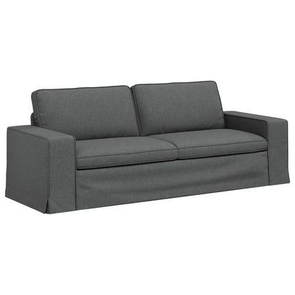 vidaXL Sofa Dunkelgrau 222 x 80 x 82 cm Stoff