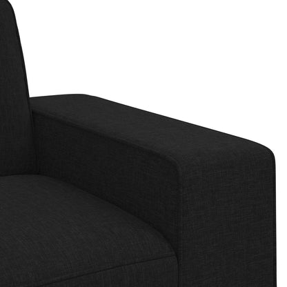 vidaXL Sofa Schwarz 222 x 80 x 82 cm Stoff