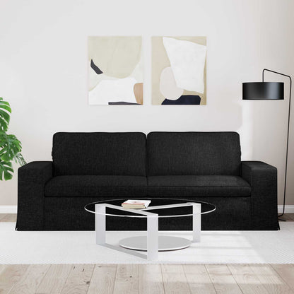 vidaXL Sofa Schwarz 222 x 80 x 82 cm Stoff