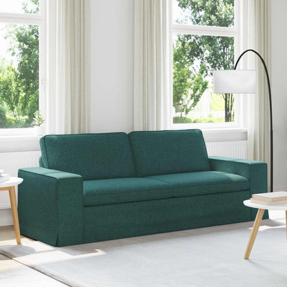 vidaXL Sofa Dunkelgrün 222 x 80 x 82 cm Stoff