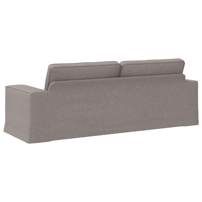 vidaXL Sofa Taupe 222 x 80 x 82 cm Stoff