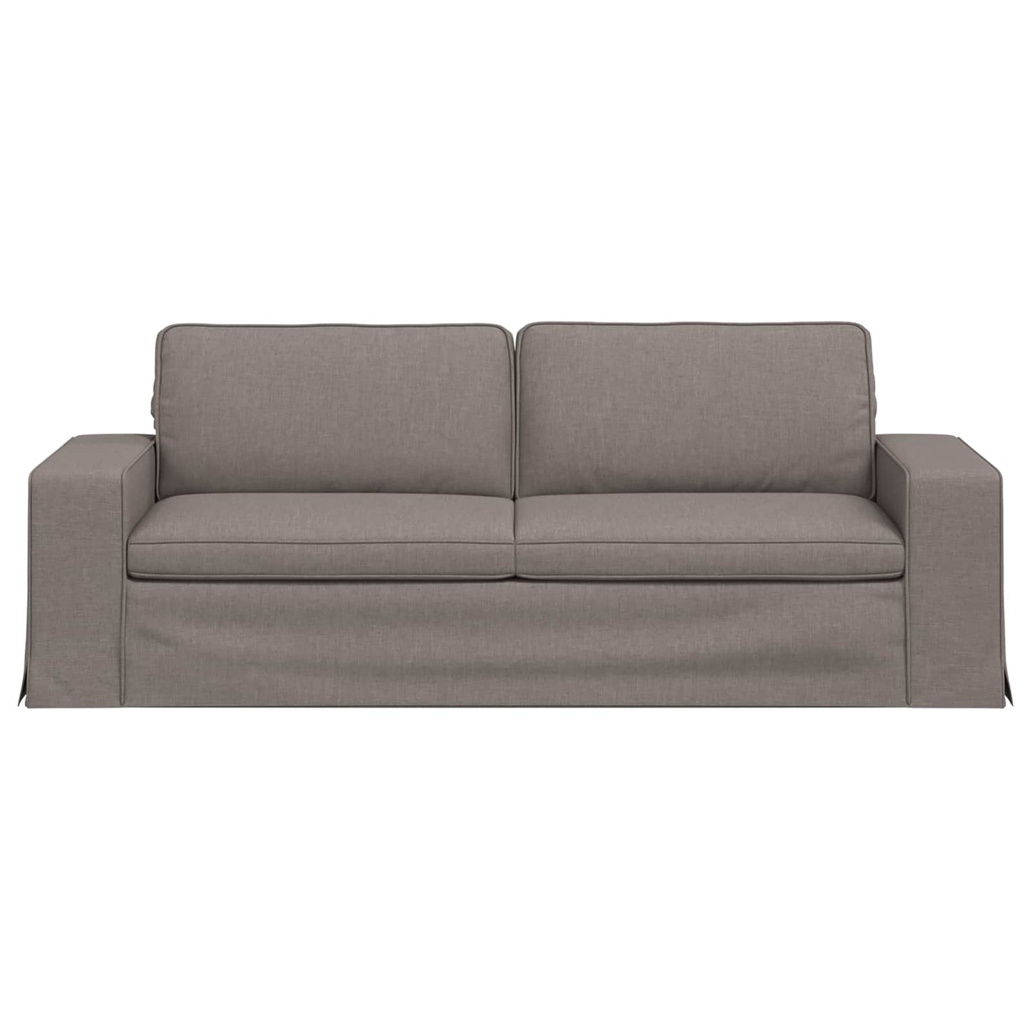 vidaXL Sofa Taupe 222 x 80 x 82 cm Stoff