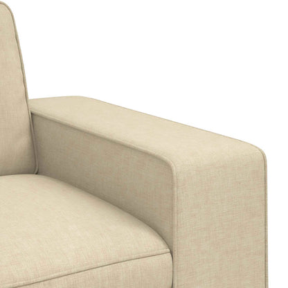 vidaXL Sofa Creme 222 x 80 x 82 cm Stoff