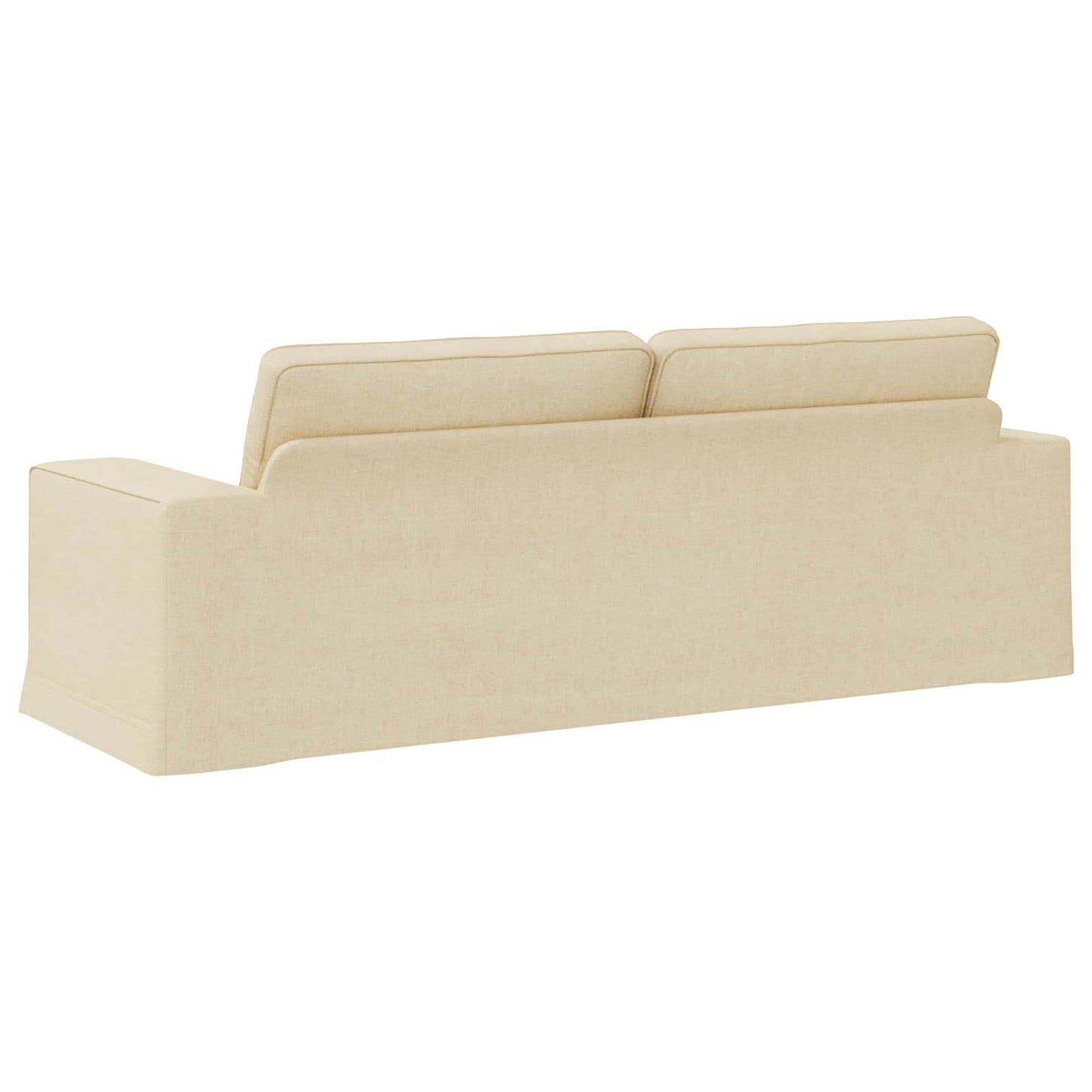 vidaXL Sofa Creme 222 x 80 x 82 cm Stoff