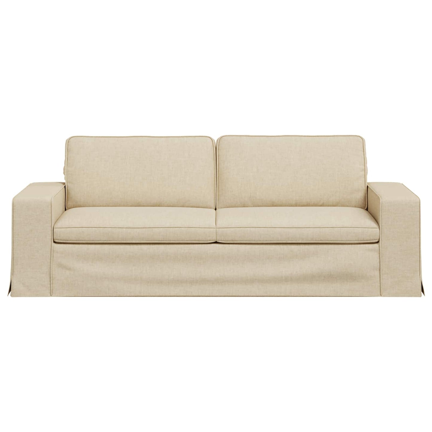 vidaXL Sofa Creme 222 x 80 x 82 cm Stoff