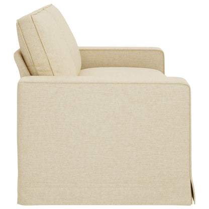 vidaXL Sofa Creme 222 x 80 x 82 cm Stoff