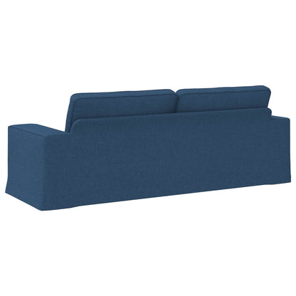vidaXL Sofa Blau 222 x 80 x 82 cm Stoff