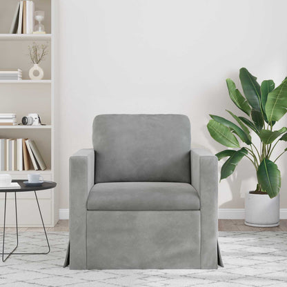 vidaXL Sofa Hellgrau 78 x 78 x 80 cm Samt