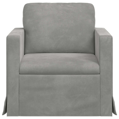 vidaXL Sofa Hellgrau 78 x 78 x 80 cm Samt