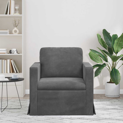 vidaXL Sofa Dunkelgrau 78 x 78 x 80 cm Samt