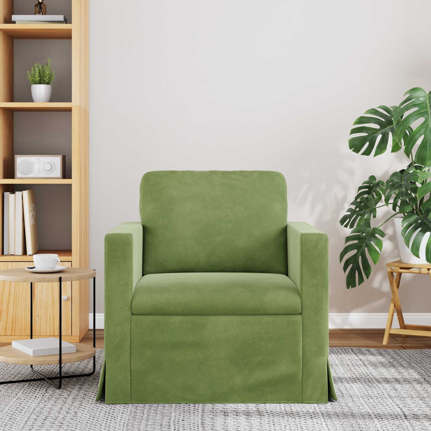 vidaXL Sofa Hellgrün 78 x 78 x 80 cm Samt