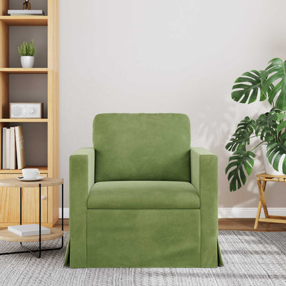 vidaXL Sofa Hellgrün 78 x 78 x 80 cm Samt