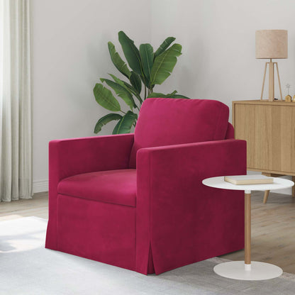 vidaXL Sofa Weinrot 78 x 78 x 80 cm Samt