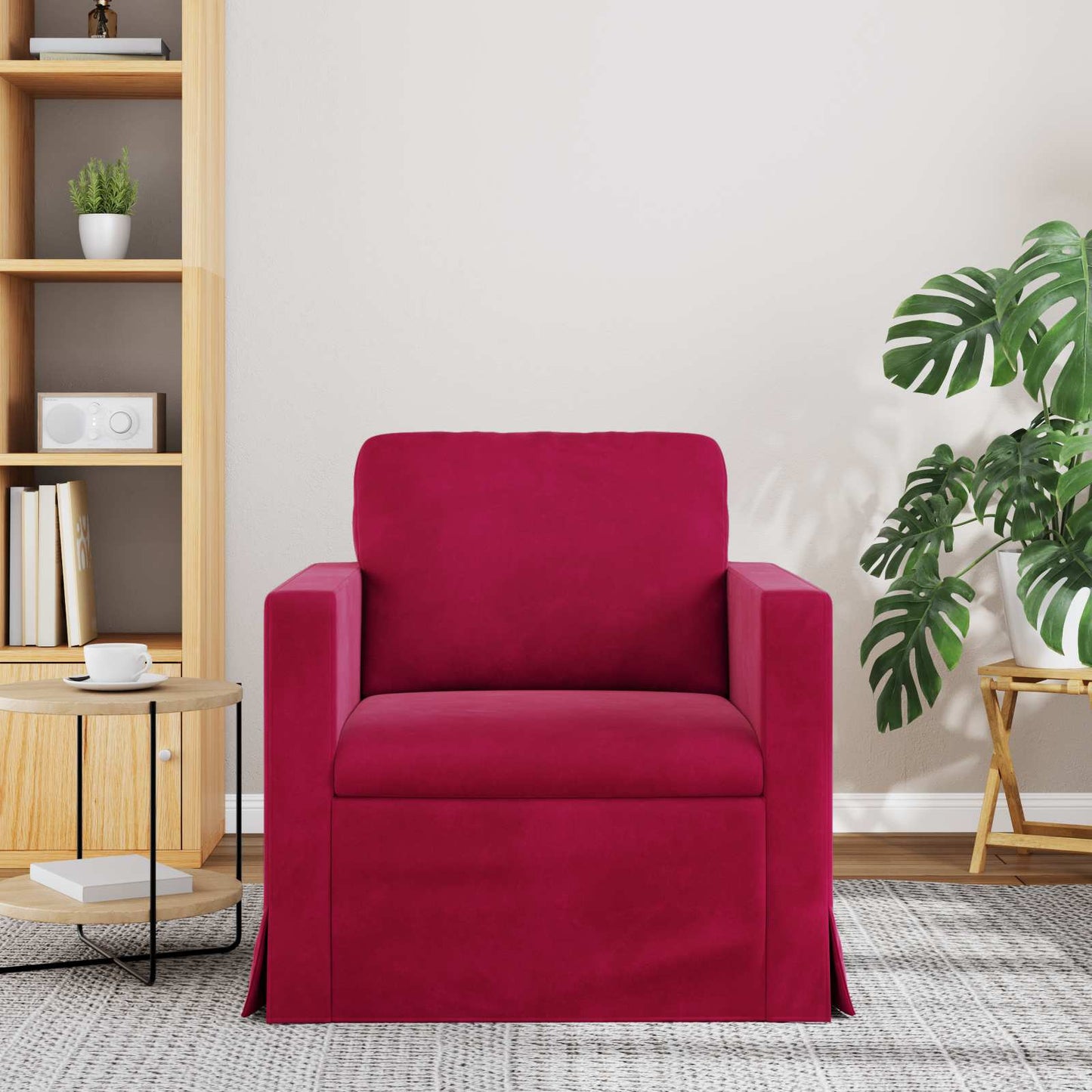vidaXL Sofa Weinrot 78 x 78 x 80 cm Samt