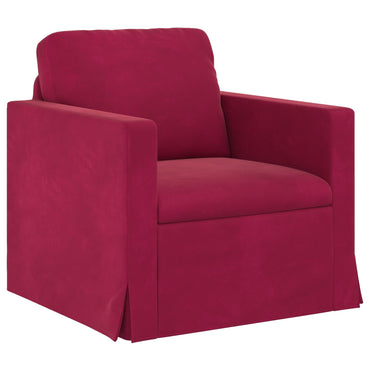 vidaXL Sofa Weinrot 78 x 78 x 80 cm Samt