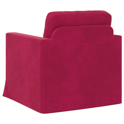 vidaXL Sofa Weinrot 78 x 78 x 80 cm Samt