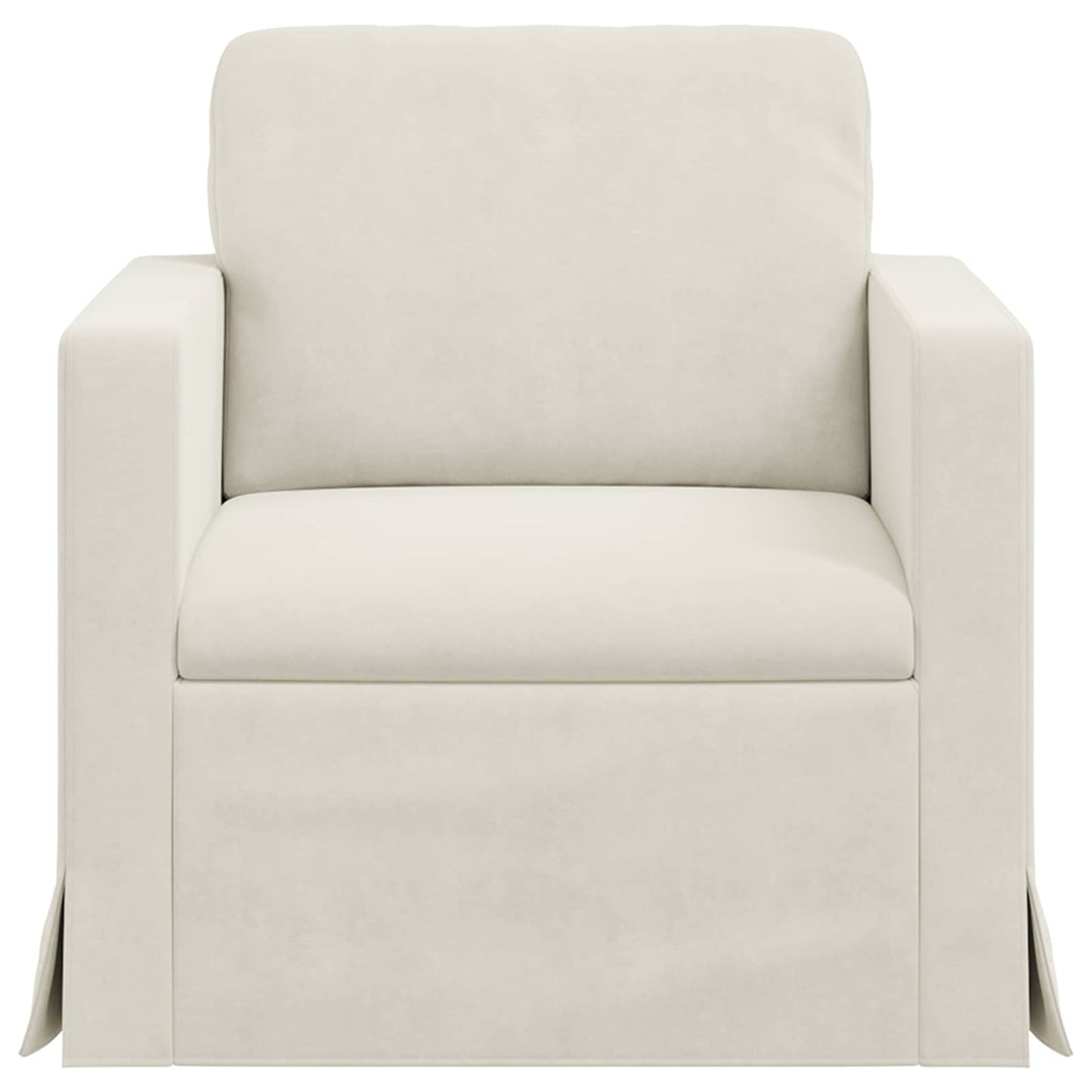 vidaXL Sofa Creme 78 x 78 x 80 cm Samt