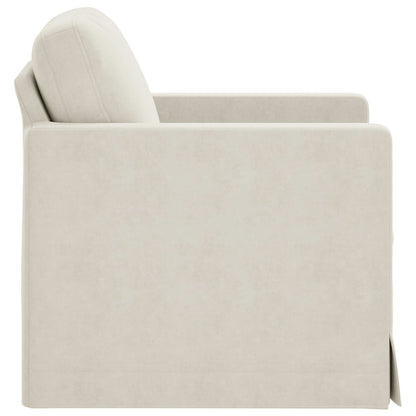 vidaXL Sofa Creme 78 x 78 x 80 cm Samt