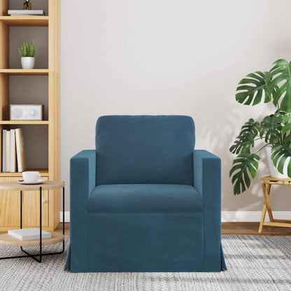 vidaXL Sofa Blau 78 x 78 x 80 cm Samt