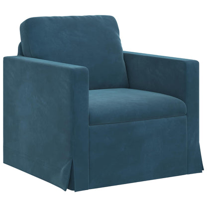 vidaXL Sofa Blau 78 x 78 x 80 cm Samt