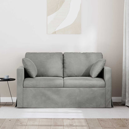 vidaXL Sofa Hellgrau 138 x 78 x 80 cm Samt