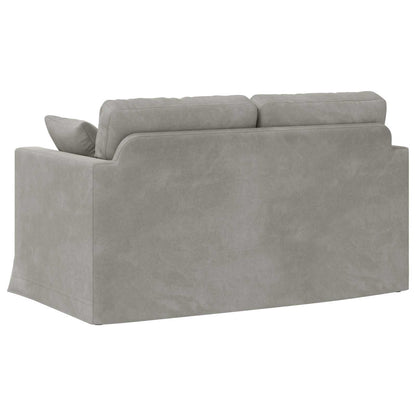 vidaXL Sofa Hellgrau 138 x 78 x 80 cm Samt