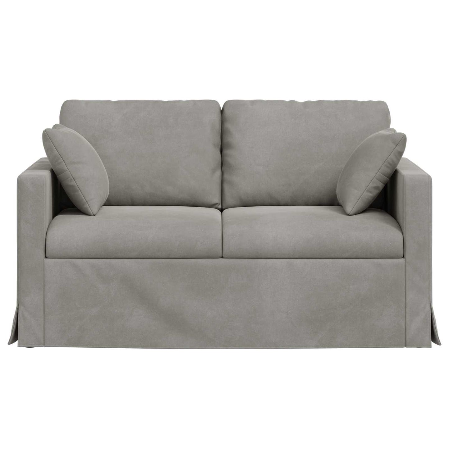 vidaXL Sofa Hellgrau 138 x 78 x 80 cm Samt