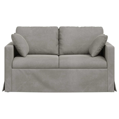 vidaXL Sofa Hellgrau 138 x 78 x 80 cm Samt