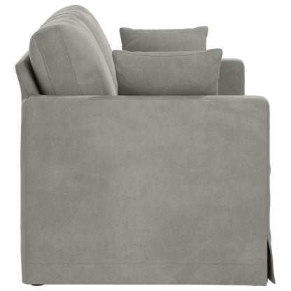 vidaXL Sofa Hellgrau 138 x 78 x 80 cm Samt