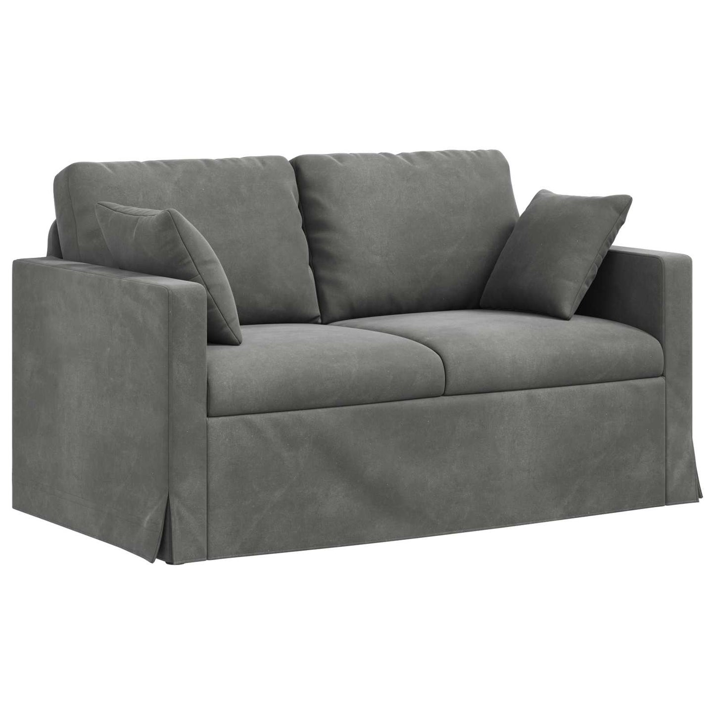 vidaXL Sofa Dunkelgrau 138 x 78 x 80 cm Samt