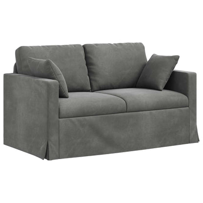 vidaXL Sofa Dunkelgrau 138 x 78 x 80 cm Samt