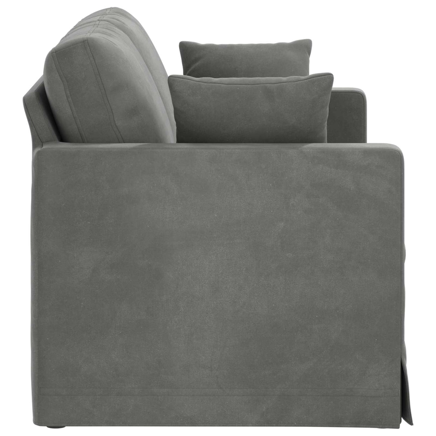 vidaXL Sofa Dunkelgrau 138 x 78 x 80 cm Samt