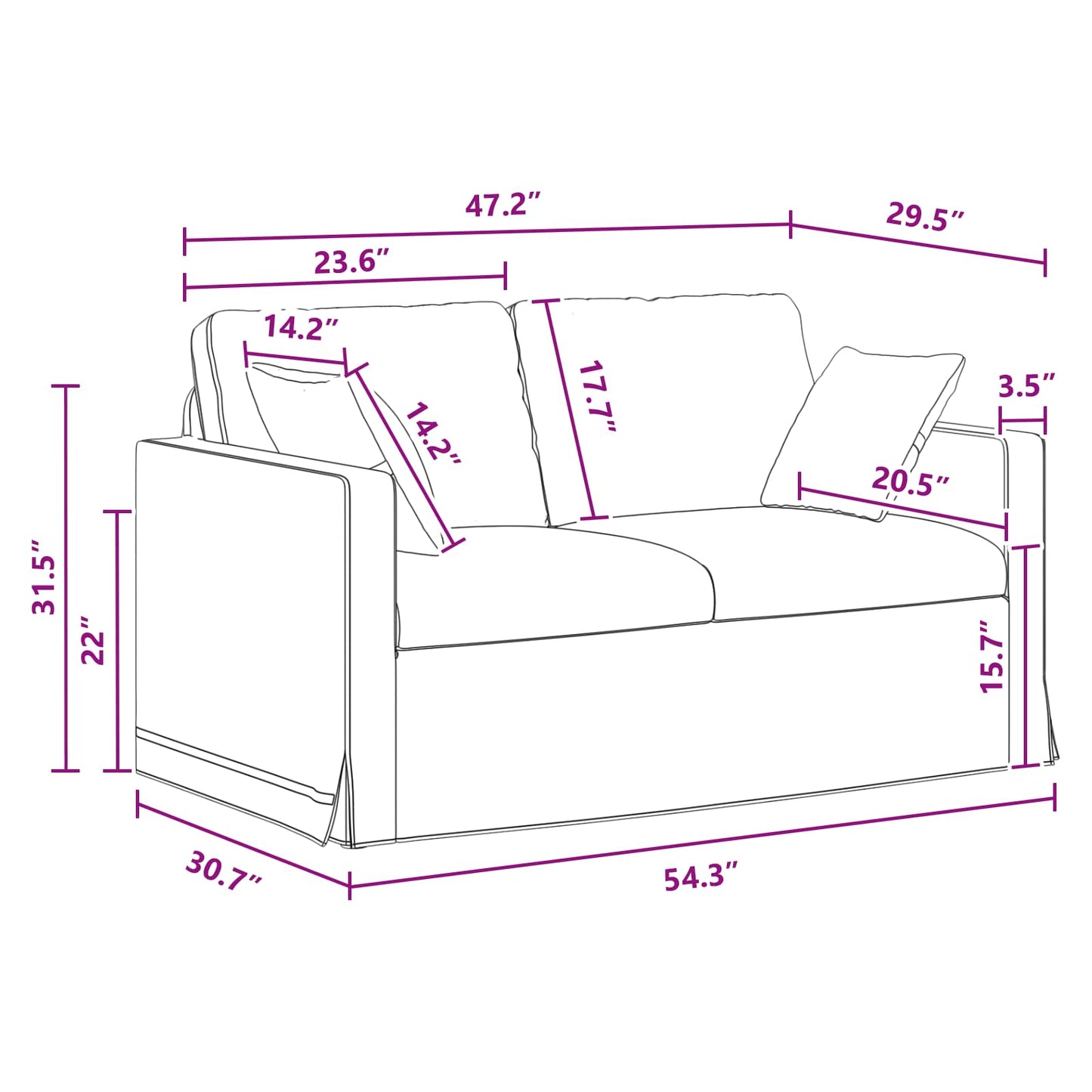 vidaXL Sofa Dunkelgrau 138 x 78 x 80 cm Samt