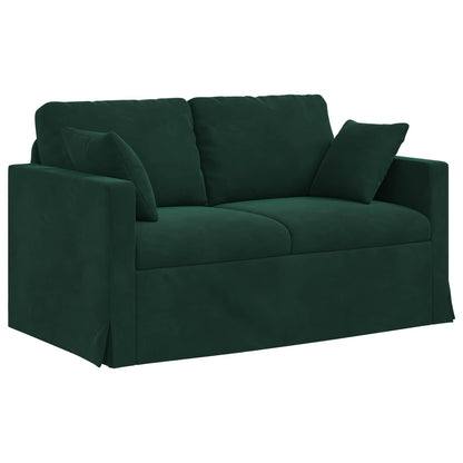 vidaXL Sofa Dunkelgrün 138 x 78 x 80 cm Samt