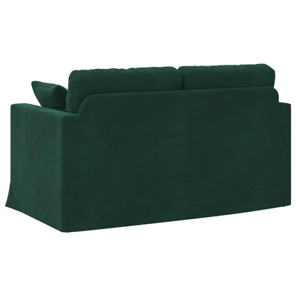 vidaXL Sofa Dunkelgrün 138 x 78 x 80 cm Samt