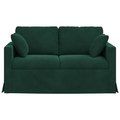 vidaXL Sofa Dunkelgrün 138 x 78 x 80 cm Samt