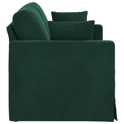 vidaXL Sofa Dunkelgrün 138 x 78 x 80 cm Samt