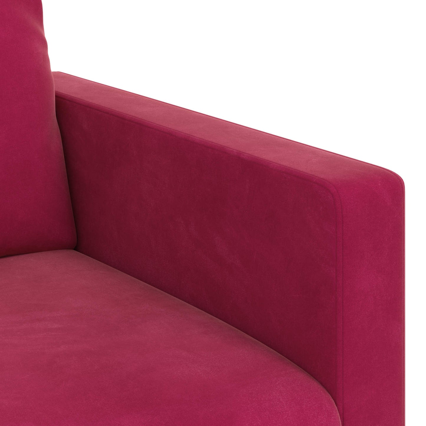 vidaXL Sofa Weinrot 138 x 78 x 80 cm Samt