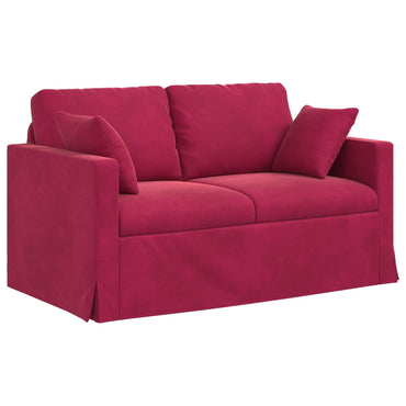 vidaXL Sofa Weinrot 138 x 78 x 80 cm Samt
