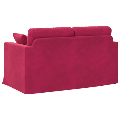 vidaXL Sofa Weinrot 138 x 78 x 80 cm Samt