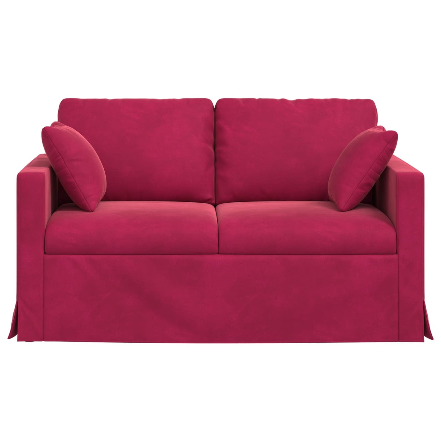 vidaXL Sofa Weinrot 138 x 78 x 80 cm Samt