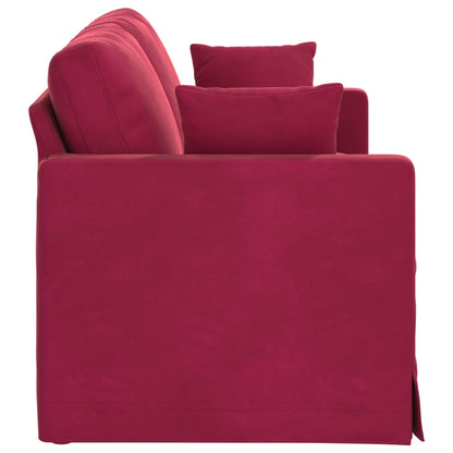 vidaXL Sofa Weinrot 138 x 78 x 80 cm Samt