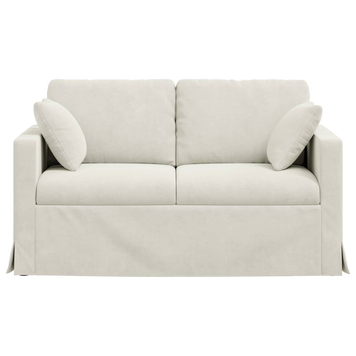 vidaXL Sofa Creme 138 x 78 x 80 cm Samt